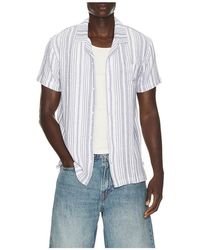 Vintage Summer - Basket Weave Camp Shirt - Lyst