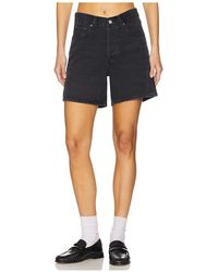 Agolde - V-Waist Short En Color Negro Talla En - Lyst