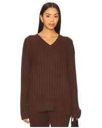 House of Harlow 1960 - X Revolve Irvina Ribbed V Neck - Lyst