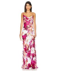 Nicholas - Maxikleid Kamila Ruffle Cowl - Lyst