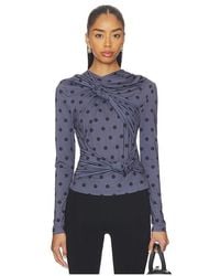 ROKH - Knotted Jersey Top - Lyst