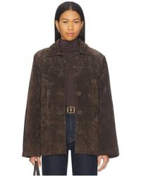 WeWoreWhat - X Premium Suede Button Front Jacket - Lyst