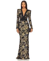 Zhivago - Vestido Largo Tears En Rain En Color Oro Metálico Talla En - Lyst