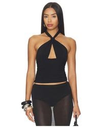 Mimchik - Piper Knotted Halter Top - Lyst