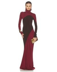 Helsa - The Abstraction Color Blocked Jersey Dress - Lyst