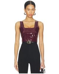 Commando - Faux Patent Leather Crop Top - Lyst
