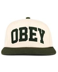 Obey - Collegiate 6 Panel Strapback - Lyst