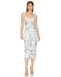 V. Chapman - Fiorenza Midi Dress - Lyst