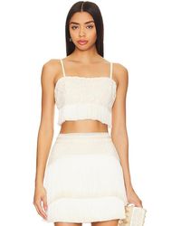 PATBO - Fringe Cropped Top - Lyst