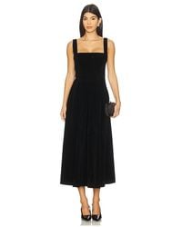 MORE TO COME - Cinthia Velvet Midi Dress - Lyst