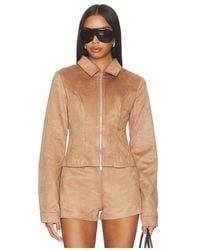 SNDY'S - Archer Faux Suede Jacket - Lyst