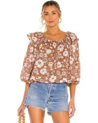 Free People Miss Daisy Printed Top - Multicolor