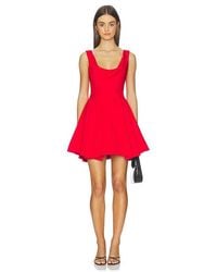 Alice + Olivia - Estrella Draped Flare Mini Dress - Lyst