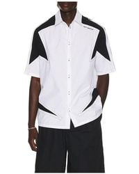 Off-White c/o Virgil Abloh - Race Logo Star Bowling Shirt - Lyst