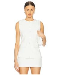 AEXAE - Twill Vest Button Top - Lyst