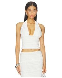 SER.O.YA - Bimini Mesh Halter Top - Lyst