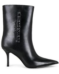 Alexander Wang - Delphine 85 Ankle Boot With Silicone Logo - Lyst