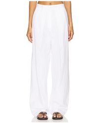 Theory - Pantalón Plisado En Color Blanco Talla (También En 10, 12, 2, 6, 8) - Lyst