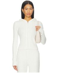 WellBeing + BeingWell - Rorie Cable Knit Hoodie - Lyst
