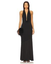 Alice + Olivia - Vestido Midi Dani En Color Negro Talla (También En 6, 8) - Lyst