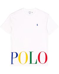 Polo Ralph Lauren Grafik-T-Shirt - Weiß