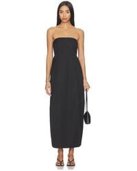 St. Agni - Canvas Pleat Cocoon Dress - Lyst