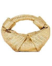 Simon Miller - Metallic Raffia Lopsy Bag - Lyst