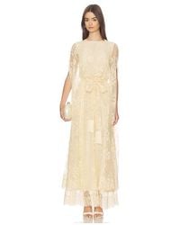 Zimmermann - Valiant Lace Caped Maxi Dress - Lyst