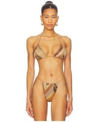 Devon Windsor - Winona Triangle Bikini Top - Lyst