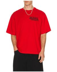 Von Dutch - Embroidered Logo Boxy Crop Tee - Lyst