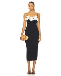 PATBO - Vestido Midi Con Bloques De Color Breeze Jacquard En Color Negro Talla (También En M, S, Xl, Xs) - Lyst