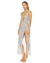 Jaded London Ocean Print Vida Shell-Trim Backless Stretch-Woven Maxi Dress  | Lyst UK