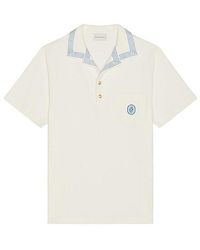 Drole de Monsieur - Damier Polo En Color Crema Talla En - Lyst