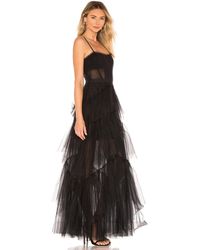 bcbg tulle gown flamingo pink