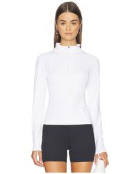 Halfdays - Julie Ribbed 1/4 Zip Top - Lyst