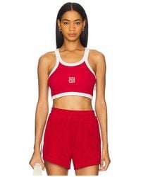 Araminta James - Monogram Cropped Tank - Lyst