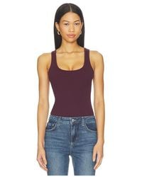 L'Agence - 'Agence Nica Scoop Neck Tank Bodysuit - Lyst