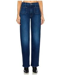 Mother - The Patch Pocket Rambler Zip Sneak Jeans - Lyst