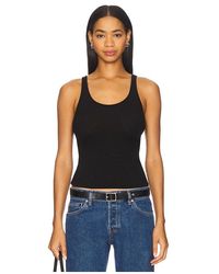 Enza Costa - Military Rib Slim Tank Top - Lyst