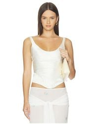 Anna October - Florance Milky Corset With Draped Bust - Lyst