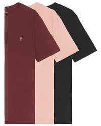 AllSaints - Brace Crew 3 Pack Tees - Lyst