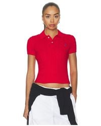 Polo Ralph Lauren - Short Sleeve Collared Pullover Sweater - Lyst