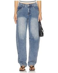 superdown - X Emma Rose Patsy Jeans En Color Azul Talla (También En M, S, Xl, Xs, Xxs) - Lyst