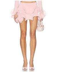 Sid Neigum - Wave Hem Bamboo Mini Skirt - Lyst