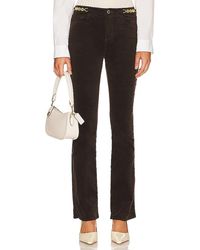 L'Agence - Stevie Straight Gold Chain Pant - Lyst