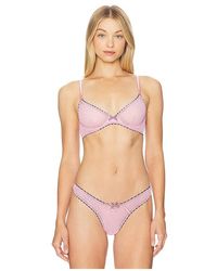 Fleur du Mal - Sabrina Mesh Demi Bra - Lyst