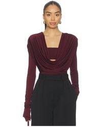 LAPOINTE - Cowl Neck Bandeau Top - Lyst