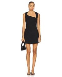 Elliatt - Mini Vestido Asimétrico Alina En Color Negro Talla (También En M, S, Xl, Xs, Xxl) - Lyst