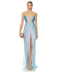 Maria Lucia Hohan - Maxivestido Cassiopeia En Color Bebe Azul Talla (También En 36/4, 38/6) - Lyst