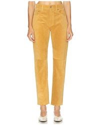 Polo Ralph Lauren - Suede Relaxed Straight Pant - Lyst